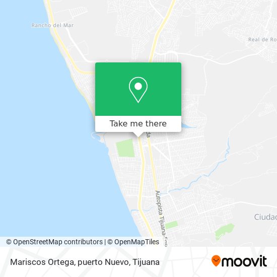 Mariscos Ortega, puerto Nuevo map