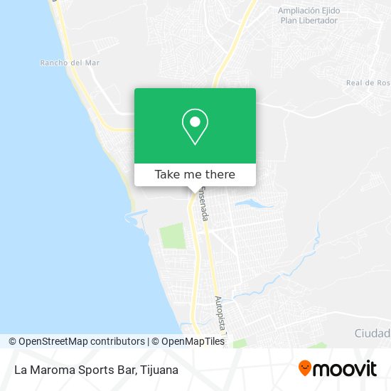 Mapa de La Maroma Sports Bar