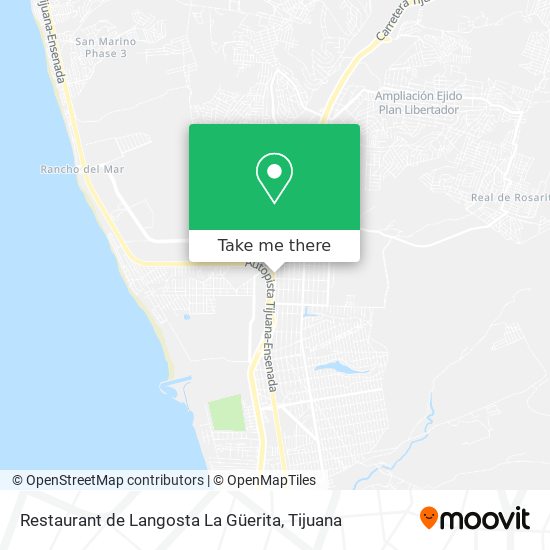 Restaurant de Langosta La Güerita map