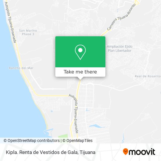 Kipla. Renta de Vestidos de Gala map