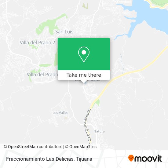 Fraccionamiento Las Delicias map