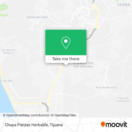 Mapa de Chupa Panzas Herbalife