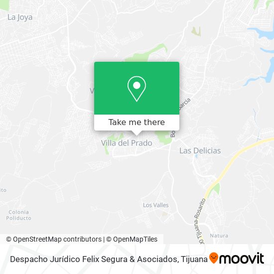 Mapa de Despacho Jurídico Felix Segura & Asociados