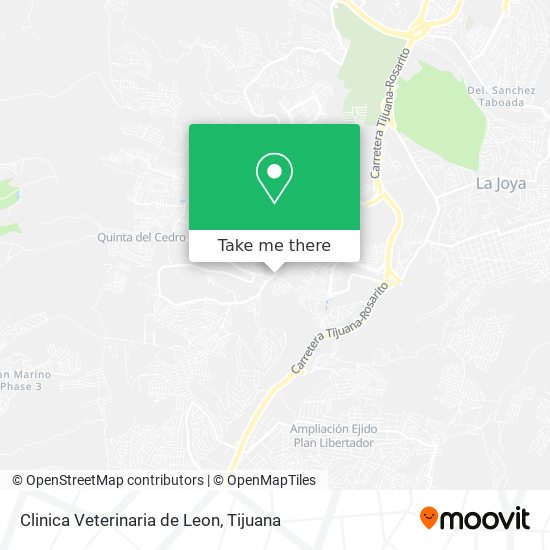 Mapa de Clinica Veterinaria de Leon