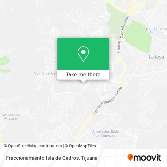 Mapa de Fraccionamiento Isla de Cedros