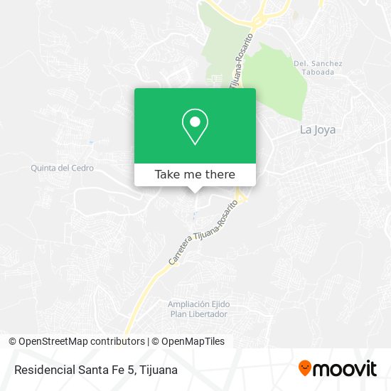 Mapa de Residencial Santa Fe 5