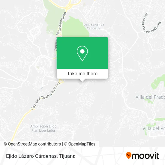 Mapa de Ejido Lázaro Cárdenas