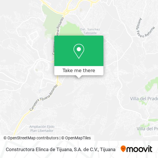 Constructora Elinca de Tijuana, S.A. de C.V. map