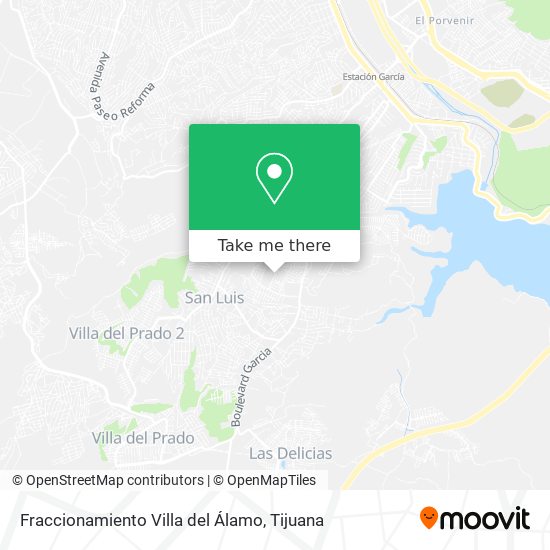 Fraccionamiento Villa del Álamo map
