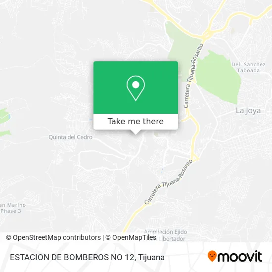 ESTACION DE BOMBEROS NO 12 map