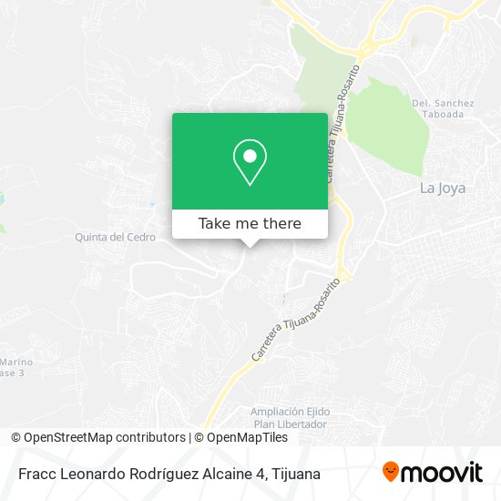 Fracc Leonardo Rodríguez Alcaine 4 map