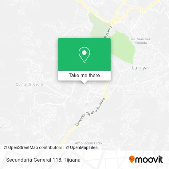 Secundaria General 118 map