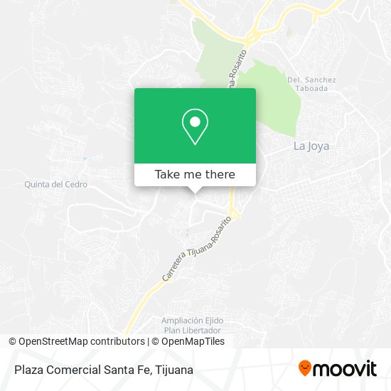 Mapa de Plaza Comercial Santa Fe