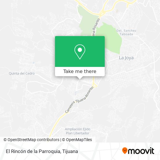 El Rincón de la Parroquia map