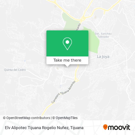 Elv Alipotec Tijuana Rogelio Nuñez map