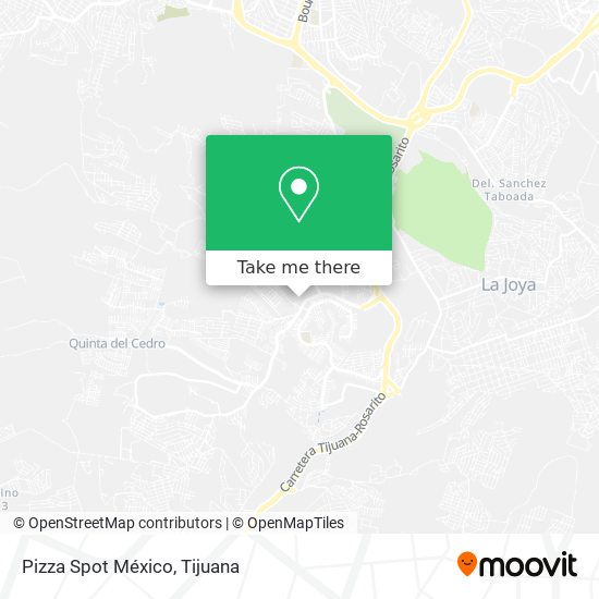 Pizza Spot México map