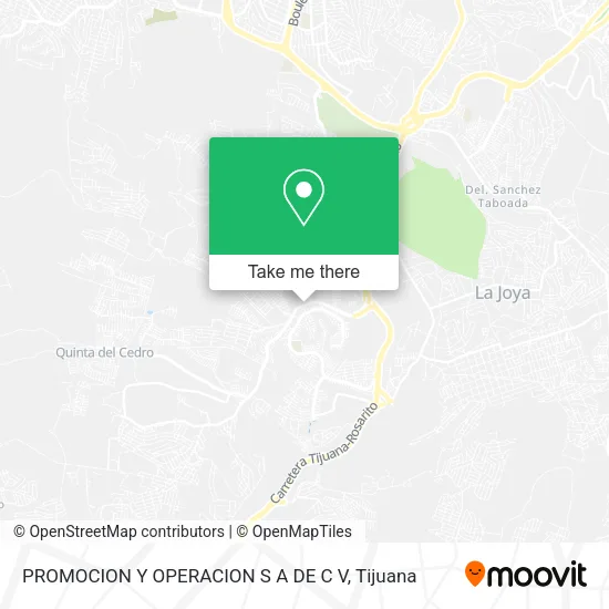 PROMOCION Y OPERACION S A DE C V map