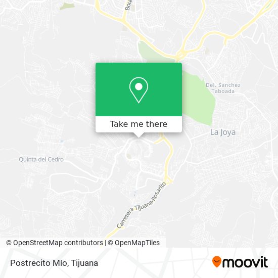 Mapa de Postrecito Mío