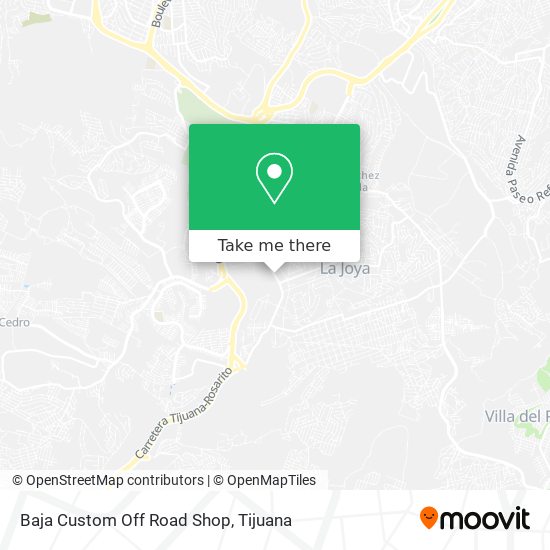 Mapa de Baja Custom Off Road Shop