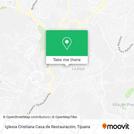 Iglesia Cristiana Casa de Restauración map