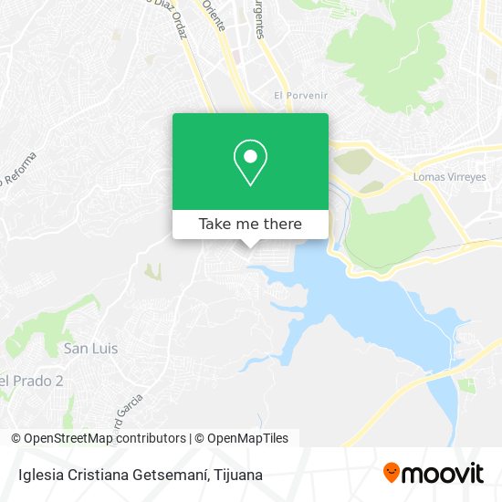 Mapa de Iglesia Cristiana Getsemaní