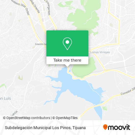 Mapa de Subdelegación Municipal Los Pinos