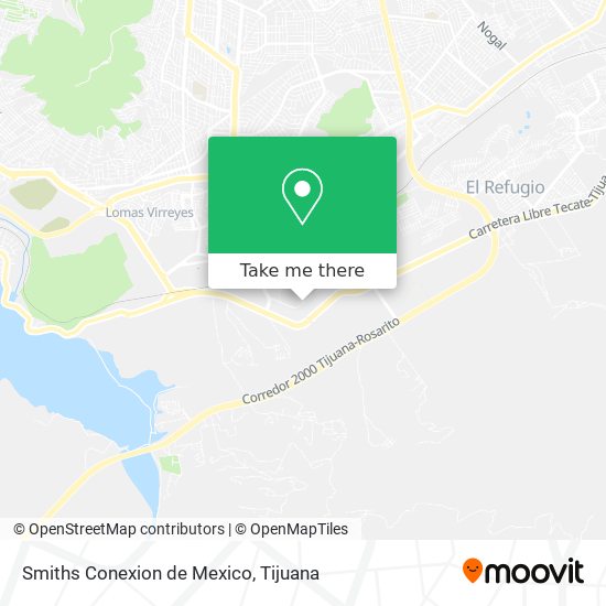 Smiths Conexion de Mexico map
