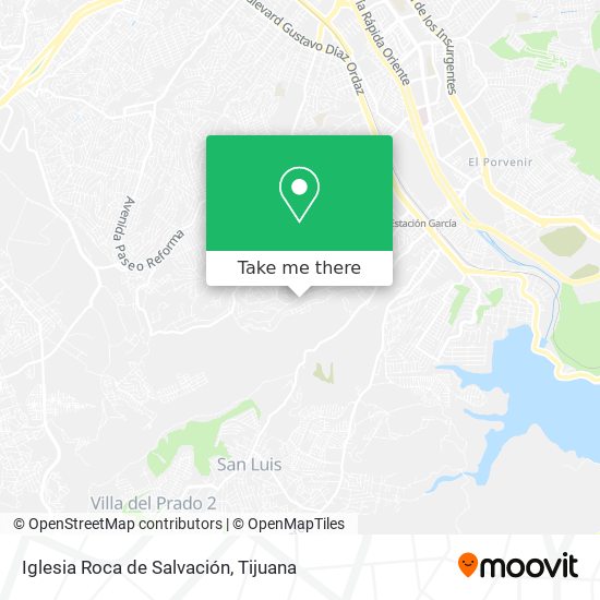 Mapa de Iglesia Roca de Salvación