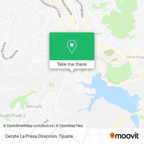 Cecyte La Presa Direccion map