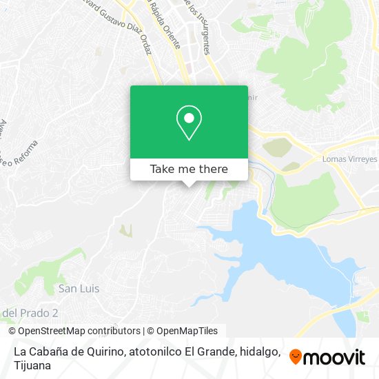 La Cabaña de Quirino, atotonilco El Grande, hidalgo map