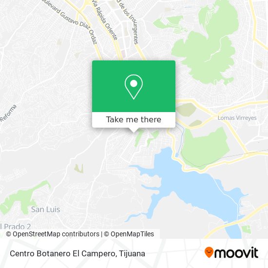 Mapa de Centro Botanero El Campero