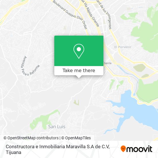 Constructora e Inmobiliaria Maravilla S.A de C.V map