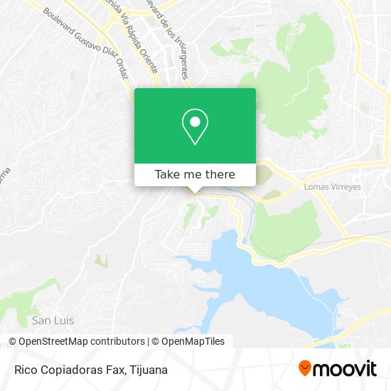 Mapa de Rico Copiadoras Fax