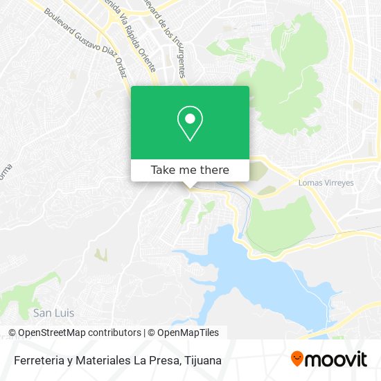 Mapa de Ferreteria y Materiales La Presa
