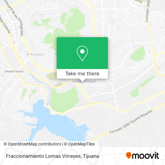 Mapa de Fraccionamiento Lomas Virreyes