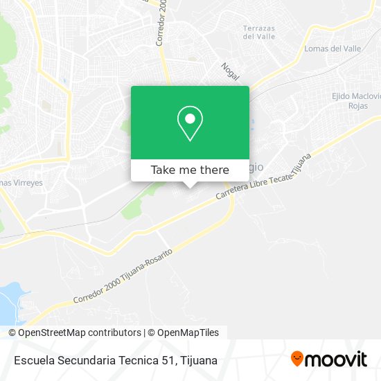 Escuela Secundaria Tecnica 51 map