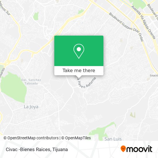 Mapa de Civac -Bienes Raices