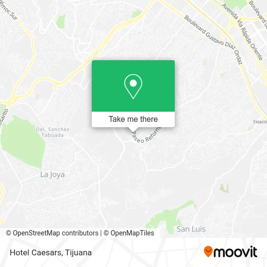 Hotel Caesars map