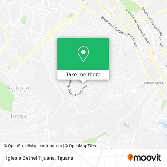 Iglesia Bethel Tijuana map