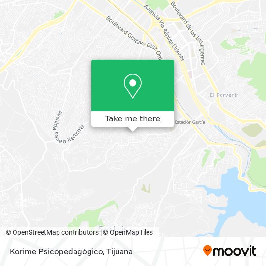 Korime Psicopedagógico map