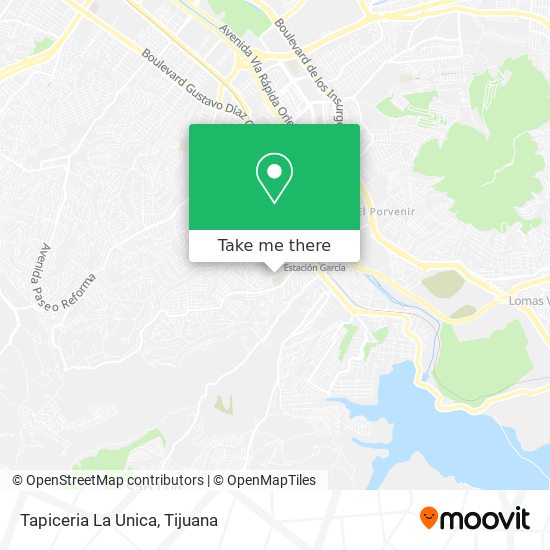 Tapiceria La Unica map