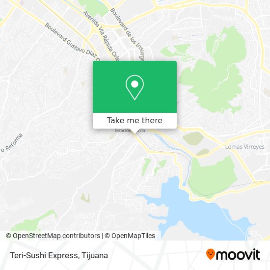 Mapa de Teri-Sushi Express