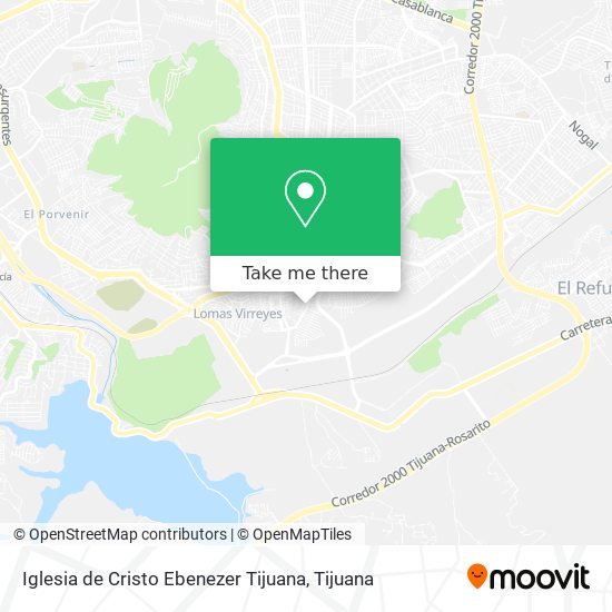 Mapa de Iglesia de Cristo Ebenezer Tijuana