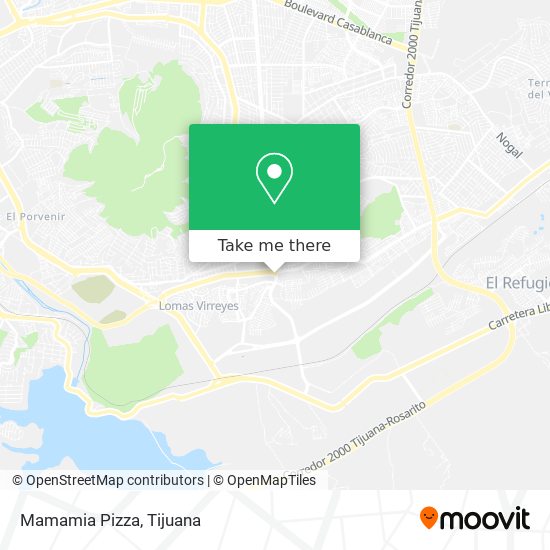 Mapa de Mamamia Pizza