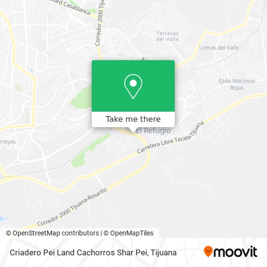 Mapa de Criadero Pei Land Cachorros Shar Pei