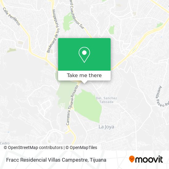 Fracc Residencial Villas Campestre map