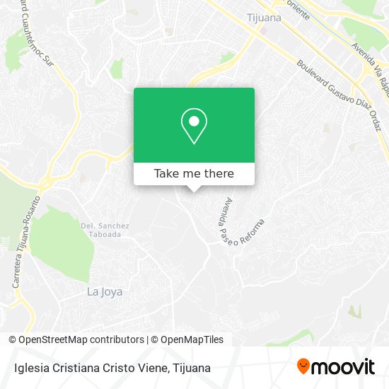 Iglesia Cristiana Cristo Viene map