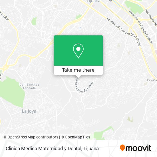 Mapa de Clinica Medica Maternidad y Dental
