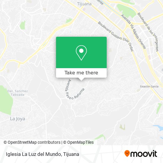 Iglesia La Luz del Mundo map