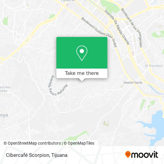 Cibercafé Scorpion map